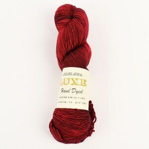 Chelsea Luxe DK Hand-Dyed 100% Superwash Merino Yarn 225 Yards Color Red Carpet